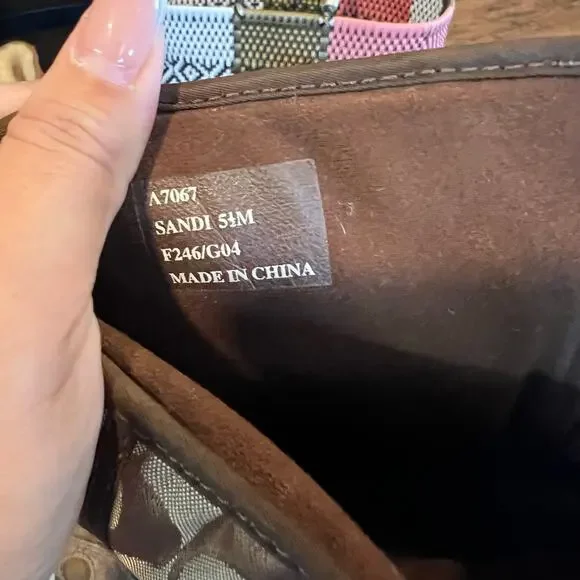 Coach Canvas and Suede Winter Snow Brown Boots Size 5.5 - Picture 6 of 6